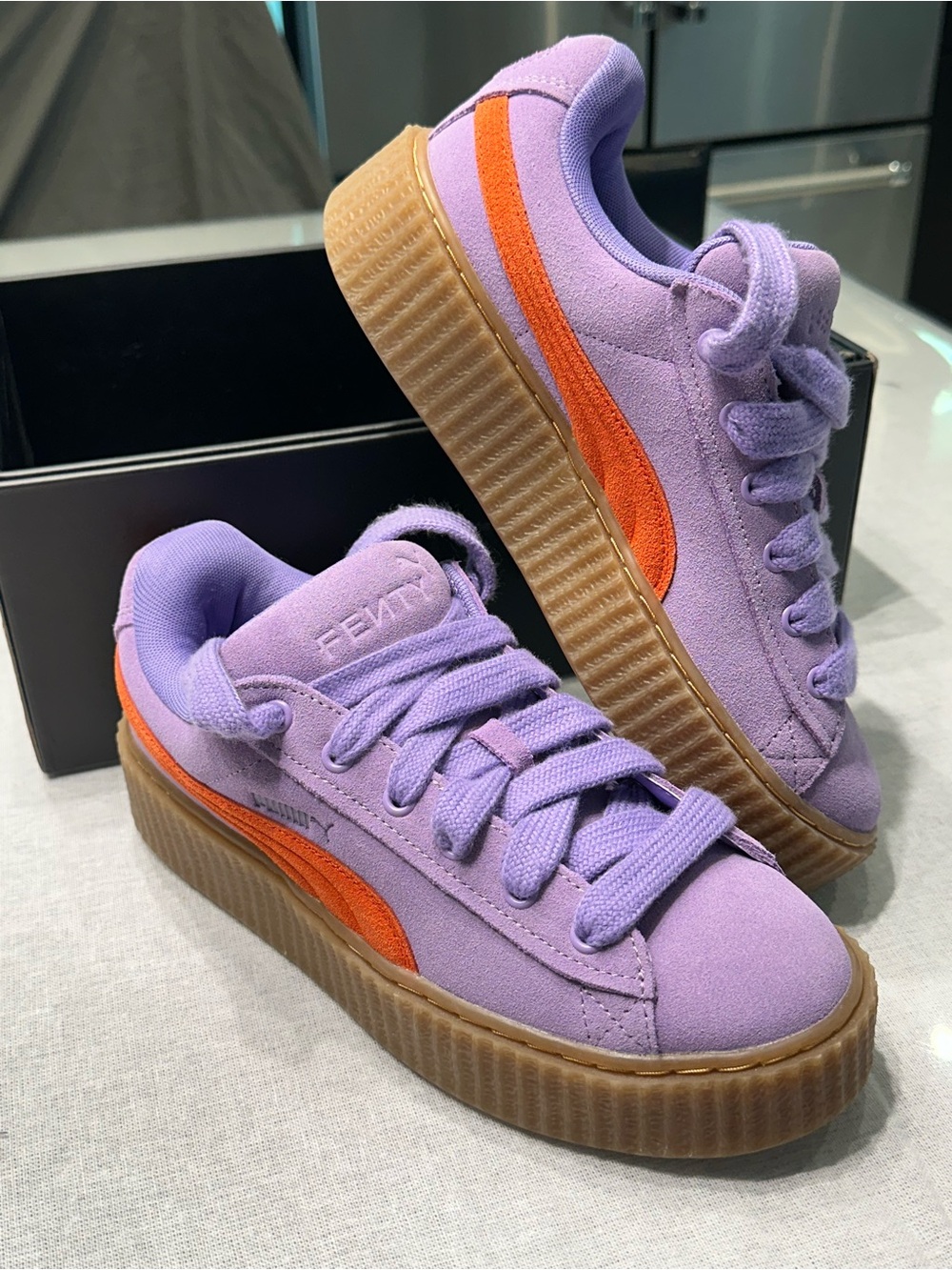 Fenty x Puma Rihanna Women’s Creeper Phatty 'Lavender Burnt Red' Size US 8.5